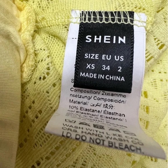 Yellow High Split Skirt Beach Swim Cover Up - Picture 6 of 7